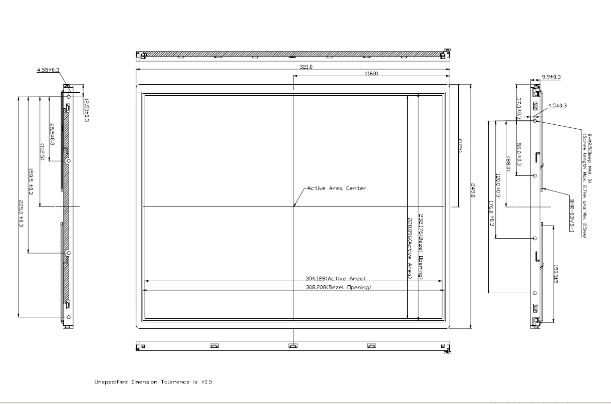 HSD150SX84-B, HannStar Display model HSD150SX84-B is a color act