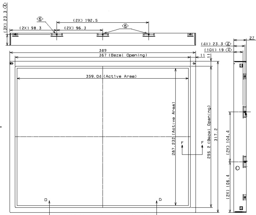 ITSX88, 18.1 SXGA Monochrome TFT/LCD, 18.1 Monochrome TFT/LCD Mo