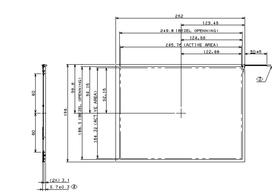 ITXG00, 12.1 inches XGA Color TFT/LCD, 12.1 inches Color TFT/LCD