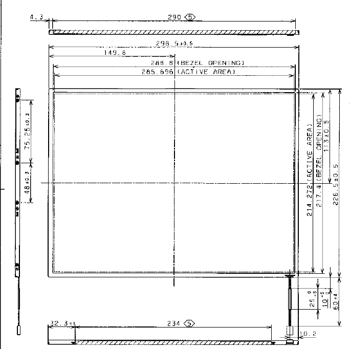 ITXG77, 14.1 XGA Color TFT/LCD, 14.1 Color TFT/LCD Module 'ITXG7