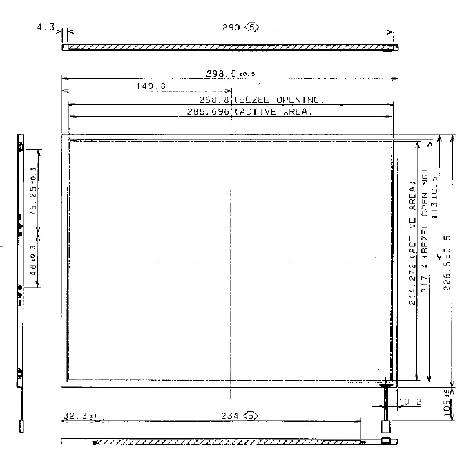ITXG77C, 14.1 XGA Color TFT/LCD, 14.1 Color TFT/LCD Module 'ITXG
