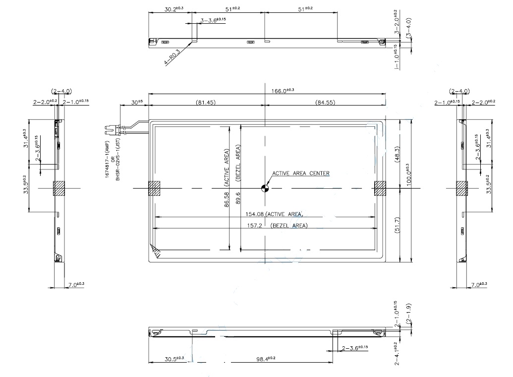 LB070W02-A5, LG.Philips LCD, 7.0�W (480 X RGB X 234) TFT-LCD, Th