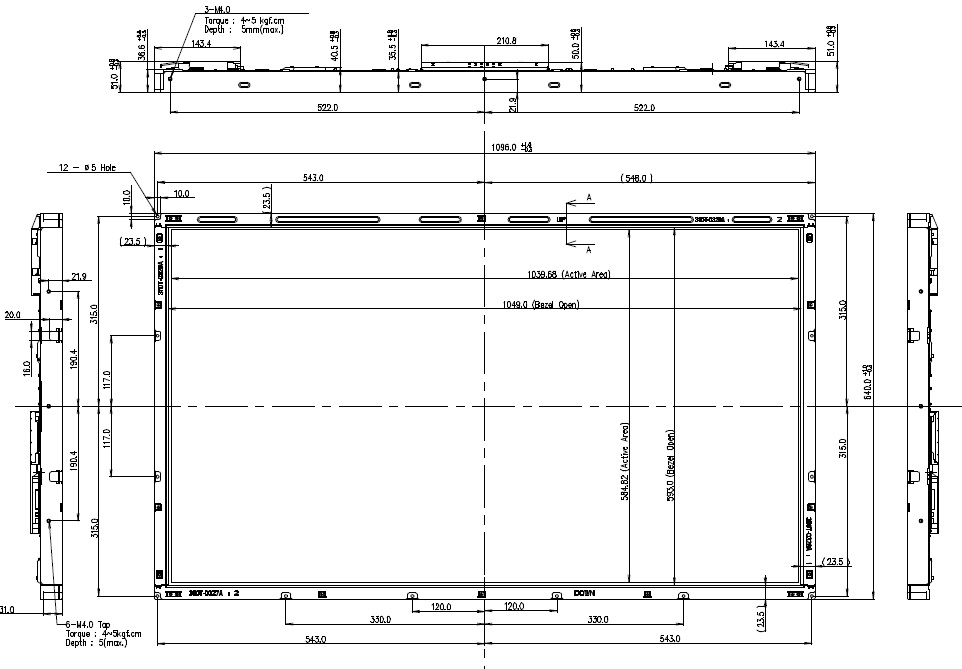 LC470WUN-SAA1, (RoHS Verified), LG.Philips LCD, 47.0� WUXGA TFT