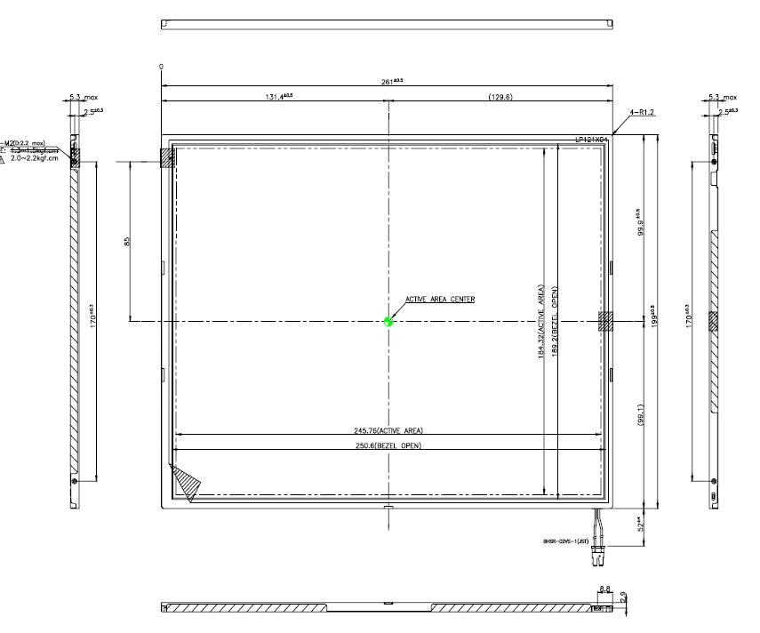 LP121X04-B2, LG.Philips LCD, 12.1" XGA TFT LCD,