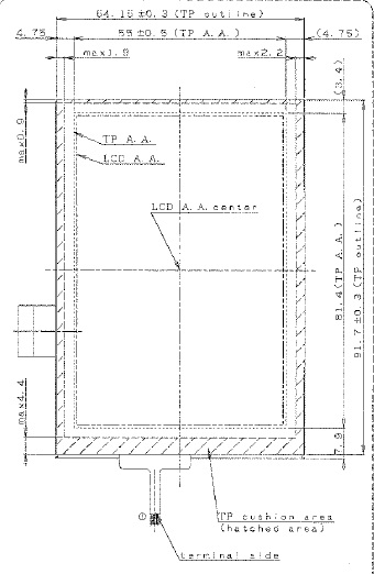 LQ038J7DH52, Sharp, Screen size (Diagonal) 9.52 [3.75�] Diagonal