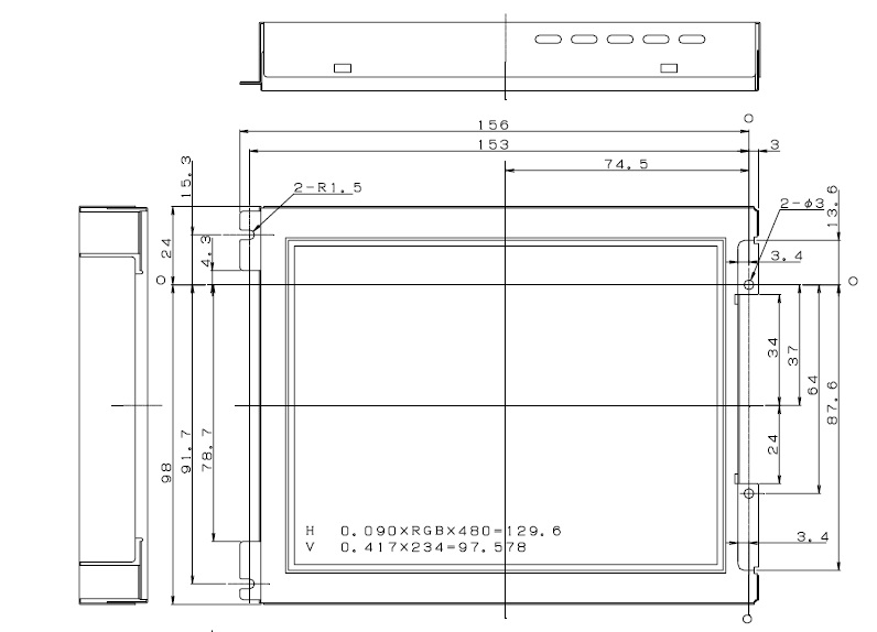 LQ064A5CG01, SHARP, The SHARP Color TFT-LCD module is an active