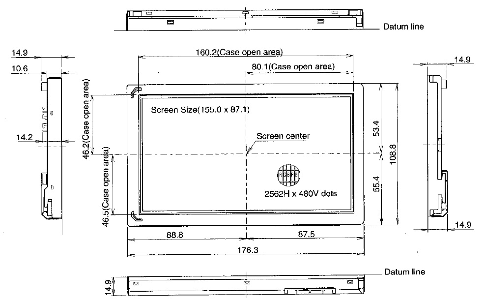 SHARP LQ070T5DG01 a-Si TFT-LCD,Panel