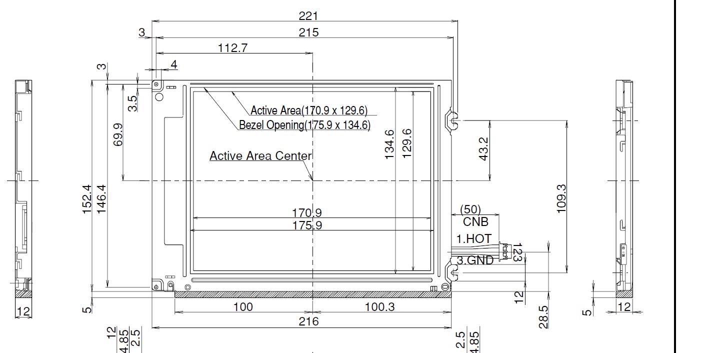 LQ084V1DG21 Color TFT-LCD refurb only Measuring instruments
