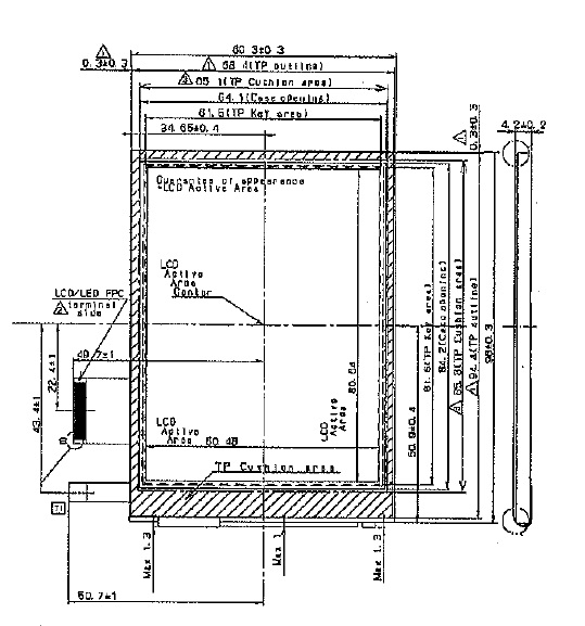 LS040V7DD92, Sharp, 4.0" TFT LCD,