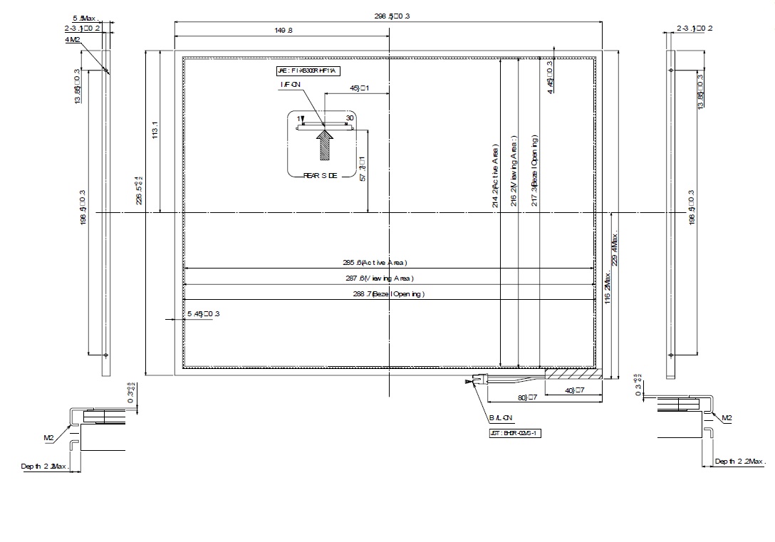 LTD141LM3S, Toshiba Matsushita, 14.1 SXGA+(1400x1050 pixels) dis
