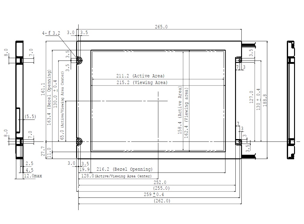 Toshiba 10.4 LCD Panel (VGA Twin CCF Lamp 640X480) - LTM10C209A
