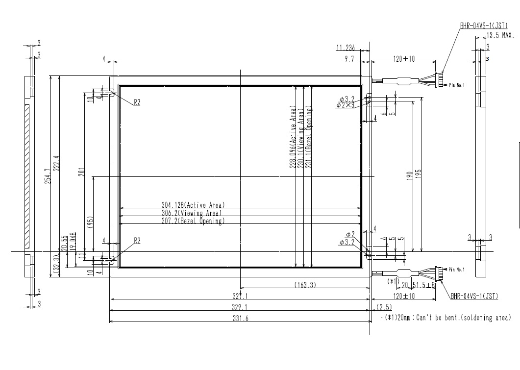 LTM15C458T same as LTM15C458M, 15.0 type XGA, Wide Viewing Angl
