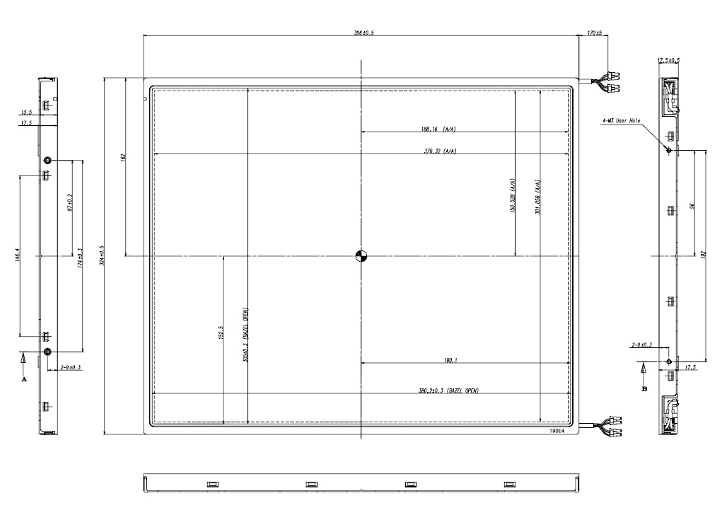 LTM190E4-L02, Samsung 19.0" LCD, 1280 x 1024 pixels, 16.7 millio