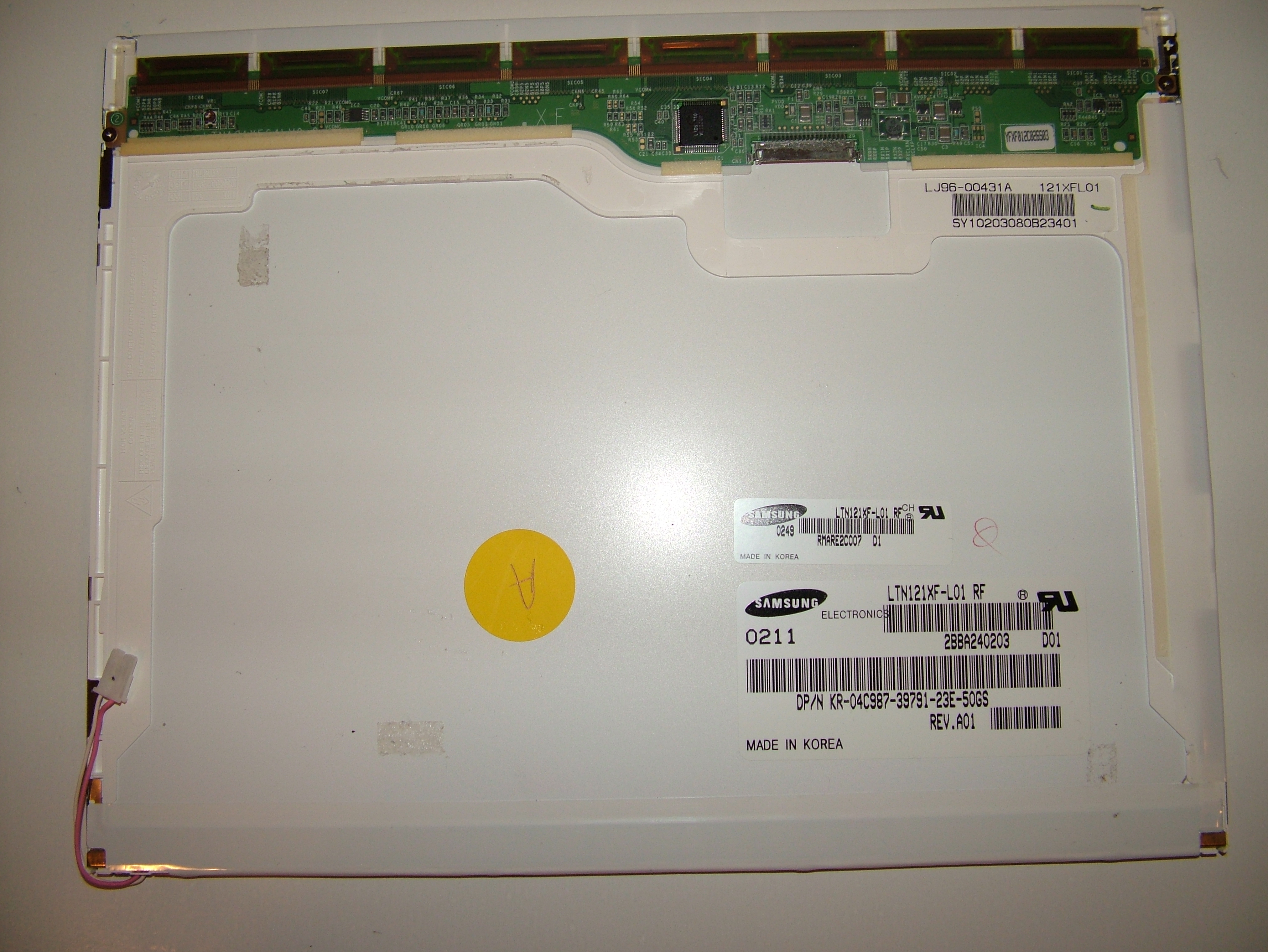 LTN121XF-L01, Samsung, 12.1 LCD Panel, (XGA 1024X768), Matte la
