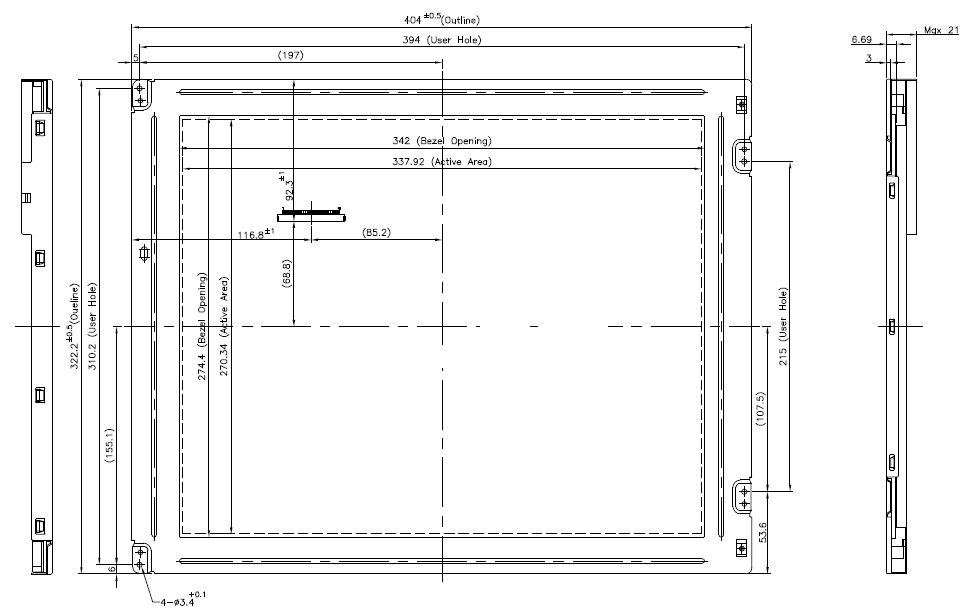 M170E1, CHI MEI, 17.0� TFT, 30 pins LVDS interface, SXGA (1280x1