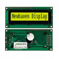 NHD-0116AZ-FL-GBW, LCD DISPLAY MODULE CHAR 1X16 Y/G TRANSFL,