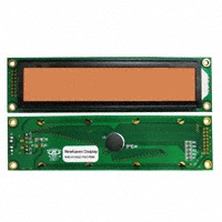 NHD-0116GZ-FSO-FBW, LCD DISPLAY MODULE CHAR 1X16 ORN TRANSFL,
