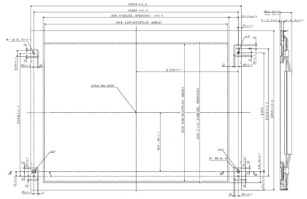 NL10276AC30-04L, NEC, 38cm (15 Type), XGA, TFT COLOR LCD, Displa NL10276AC30-04L, NEC, 38cm (15 Type), XGA, TFT COLOR LCD, Displa