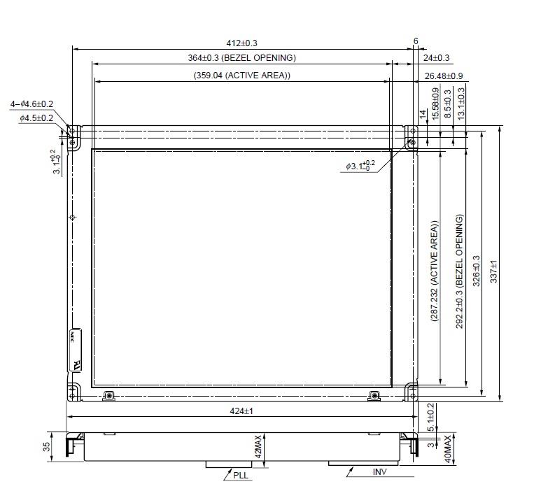 NL128102AC28-01F, NEC, 46 cm (18.1 inches), 1280 � 1024 pixels,