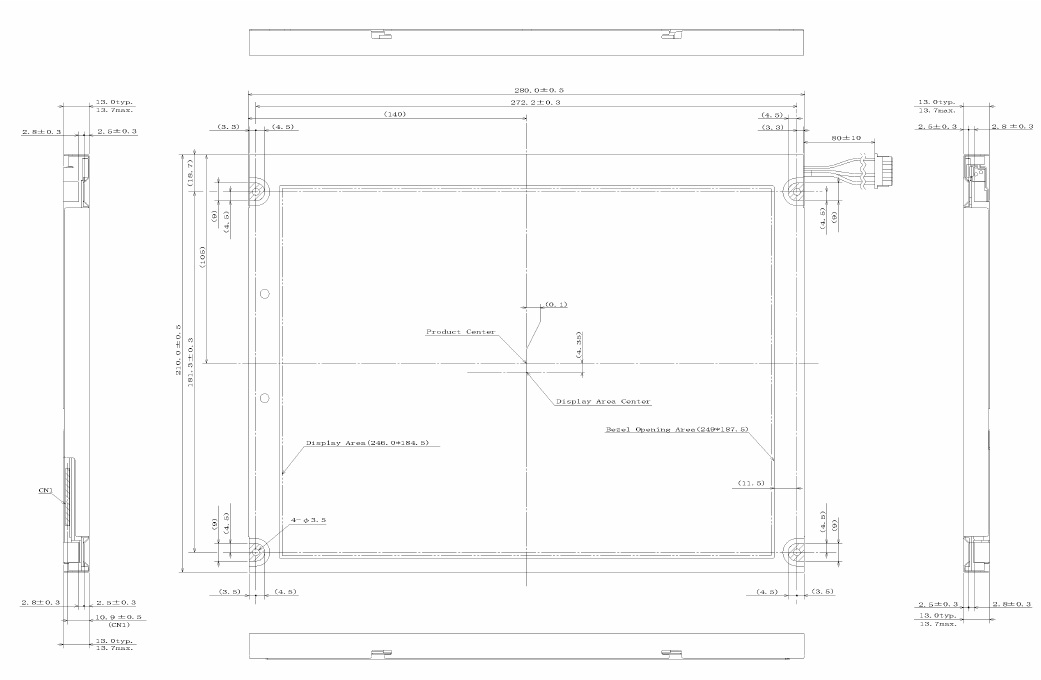NL8060BC31-28D, NEC, 30.8cm (12.1 Type) SVGA, TFT COLOR LCD, Dis