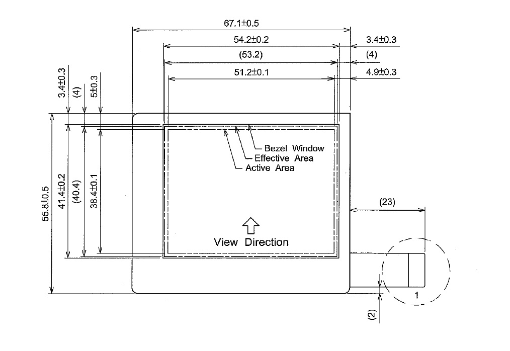SP06Q002-T, Hitachi, VGA, 2.6", MONO, STN , 320x240 pixels, Modu