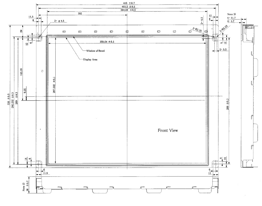 TX46D12VC0CAB, Hitachi, 18.1" Super-TFT LCD, 1280 x 1024 Pixels,